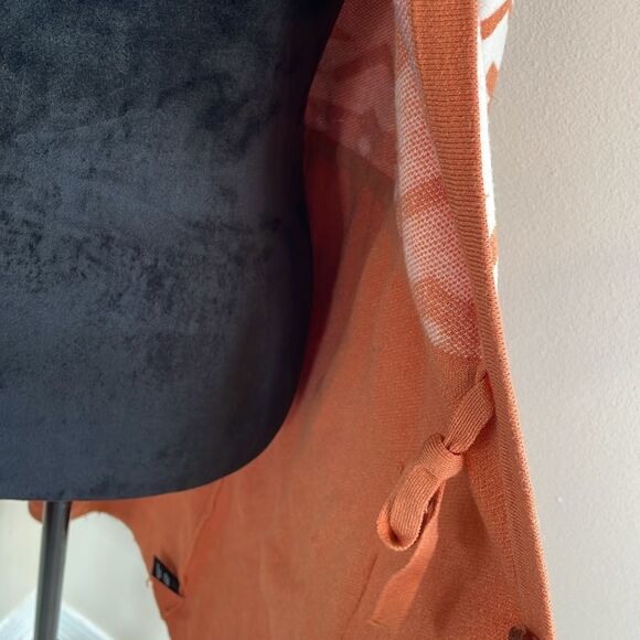 Torrid orange Aztec cardigan sweater - Picture 4 of 12